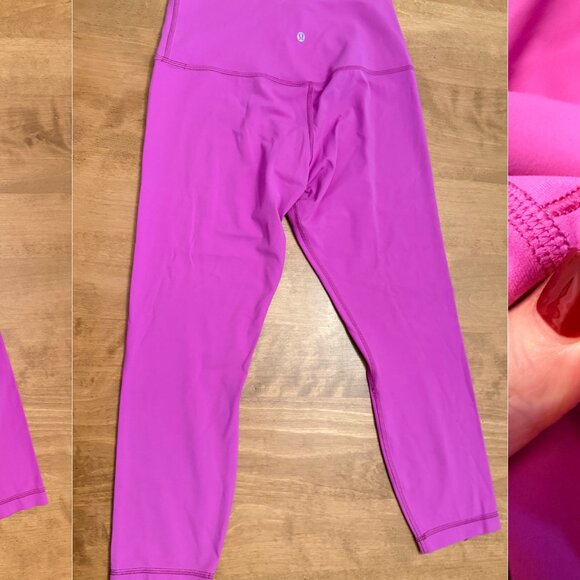 lululemon Align High-Rise Crop 23" Leggings Moonlit Magenta Size 10 - Picture 2 of 3